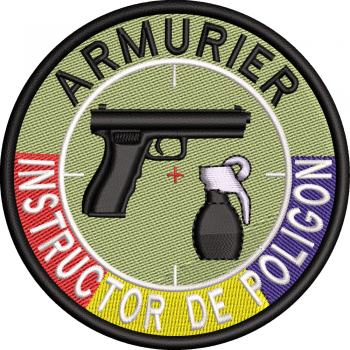 Emblema INSTRUCTOR POLIGON cu TRICOLOR - 2